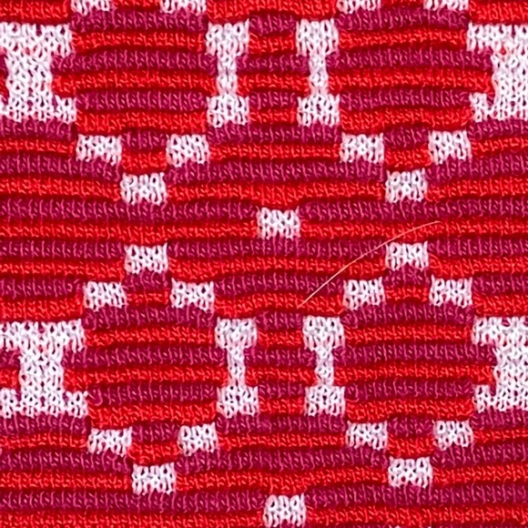 Purple, pink, and white Cotton blend kneelength pencil skirt - Picture 3 of 7